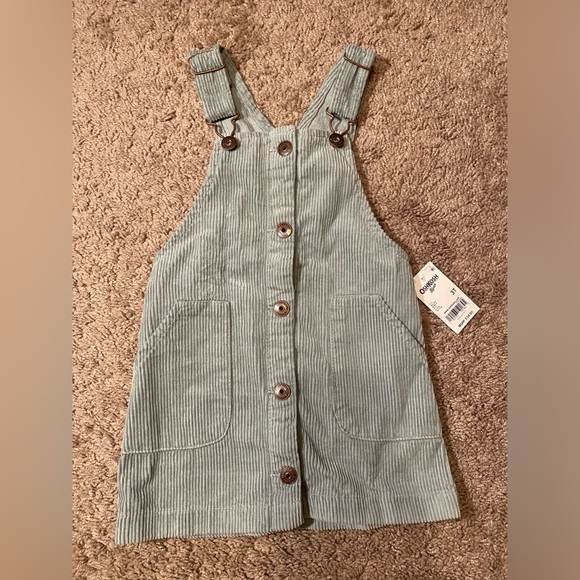 OshKosh B’gosh Toddler Girl 3T Corduroy Overall Jumper Dress NWT MSRP $34 - Picture 1 of 9